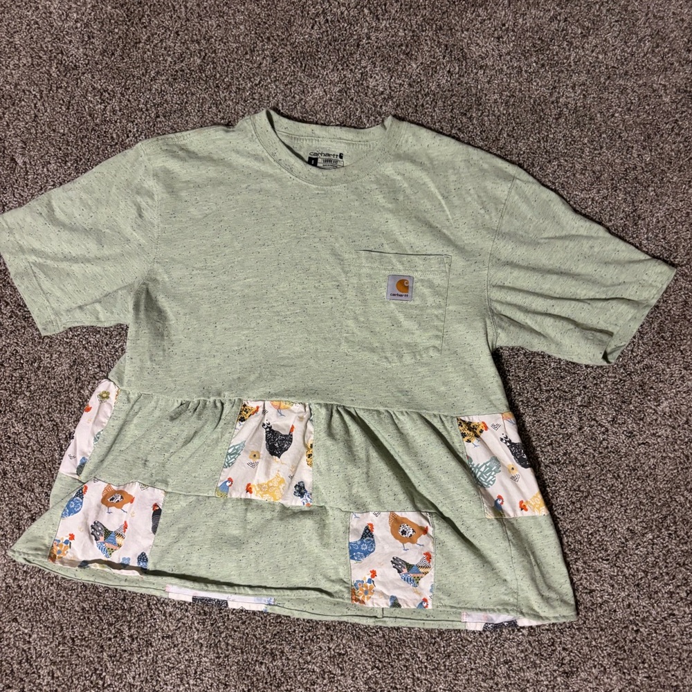 Bought this from a gal on instagram that does carhartt reworks/patch work.